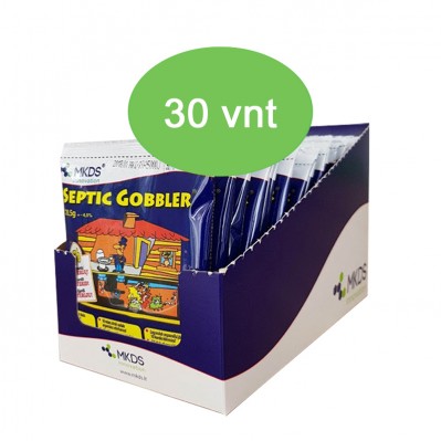 Septic Gobbler bakterijos kanalizacijos valymui, MAXI pakuotė (kaina nurodyta 1 vnt.)
